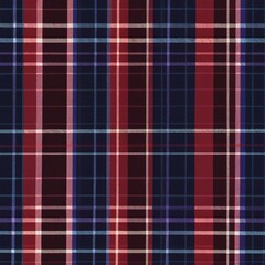 Obraz premium Plaid pattern seamless. Check fabric texture. Stripe square background. Vector textile design tartan.