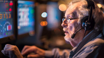 Fototapeta premium Bingo caller at work