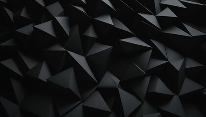 Fototapeta premium Black geometric hexagonal abstract background surface polygonal pattern with glowing hexagons 209