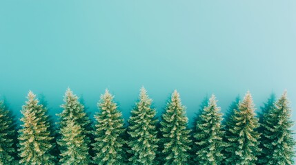 Aerial View of Pine Trees Surrounding Calm Water Nature Landscape Tranquil Environment Bird's Eye Perspective Serenity Concept