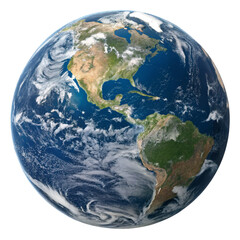 earth globe on white background © woopics