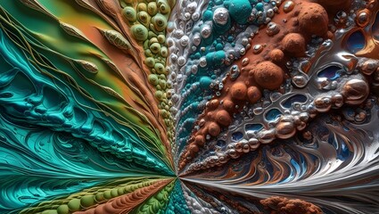 balls painted in color background