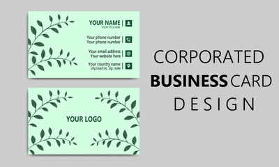 professional effective high quality business card design with beautiful color and creative shapes.
