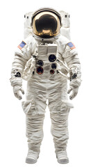 Astronaut in space suit isolated on transparent background