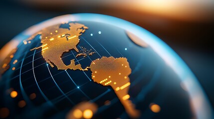 Global hightech logistics network revolutionizing trade efficiency across continents in the digital age infographic visualization modern environment strategic insights