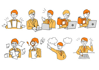 ビジネスマンセットカラー1