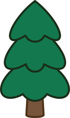 초록색 크리스마스 나무