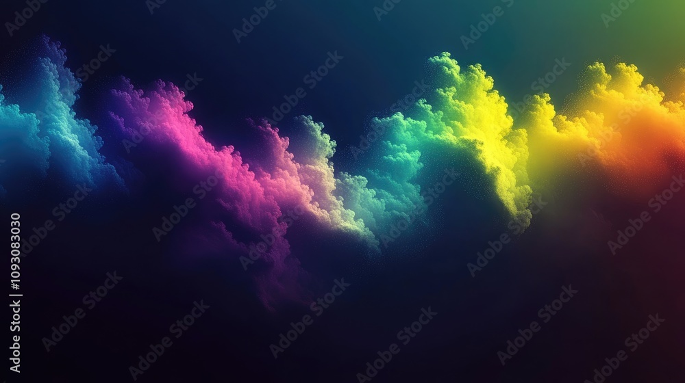 Poster the vibrant aftermath of a supernova explosion within a dense nebula, radiating multicolored light w