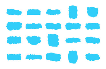 blue Cute cloud Text Box