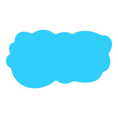 blue Cute cloud Text Box