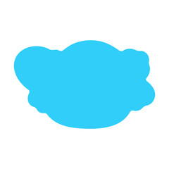 blue Cute cloud Text Box