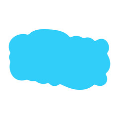 blue Cute cloud Text Box