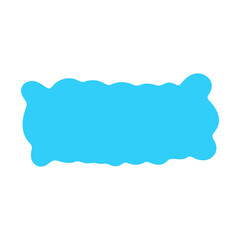 blue Cute cloud Text Box