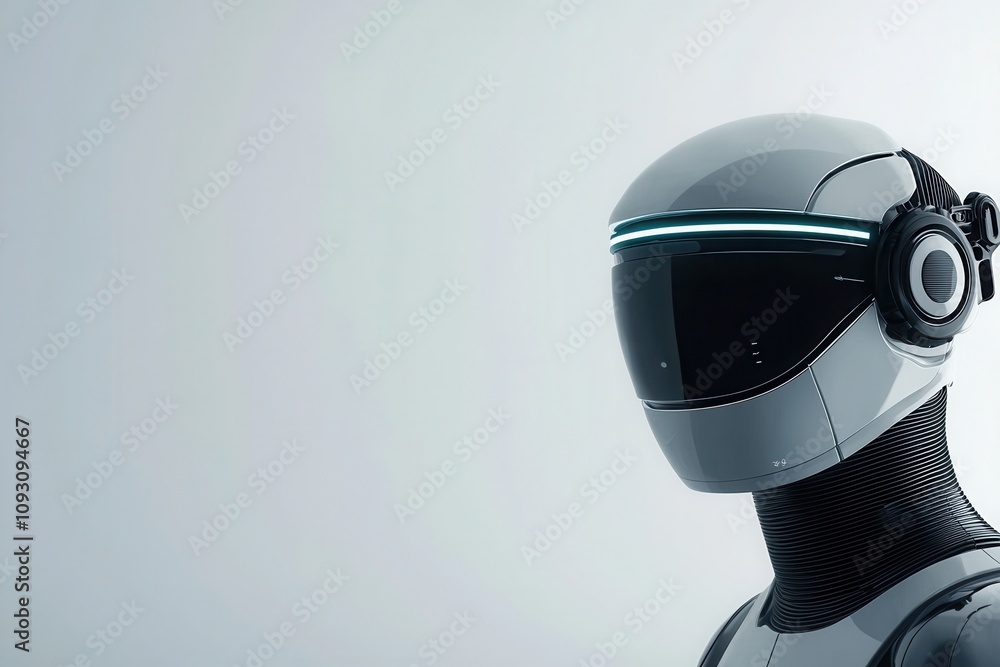 Aufkleber ai-driven education assistant in a modern workspace futuristic technology digital environment close-