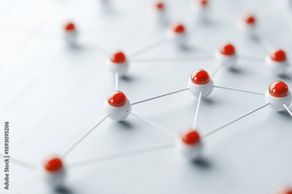 Aufkleber abstract concept of education data flow digital network infographic modern workspace close-up dynami