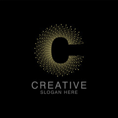 Unique Modern Creative elegant letter C logo Abstract template Design. Premium Monogram Vector