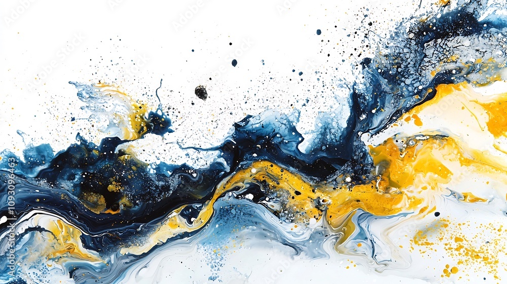 Poster vibrant watercolor splashes a dynamic and fluid expression of creativity and imagination background 