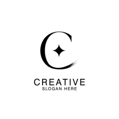 Unique Modern Creative elegant letter C logo Abstract template Design. Premium Monogram Vector