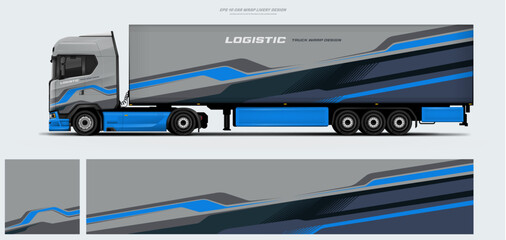 truck and trailer wrap livery design. vector file printing below © liveryworks