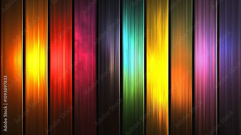 Poster visually striking modern metallic gradient background with a glossy shiny and highly reflective text