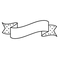 Ribbon Silhouette Vector Illustrations - Decorative Designs