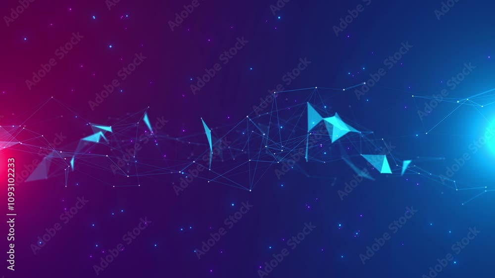 Aufkleber abstract futuristic digital wave lines backdrop video technology corporate messages concept. cyber w