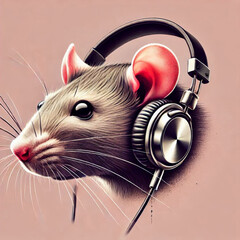 Obraz premium mouse and cheese
