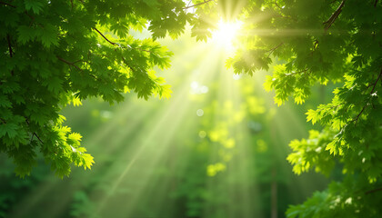 Fototapeta premium Seamless dappled sunlight through leaves texture with realistic patterns and natural colors