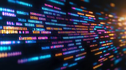 Data flow visualization digital environment infographic display abstract design technology concept for seo impact