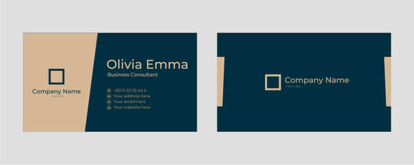 Business card template design