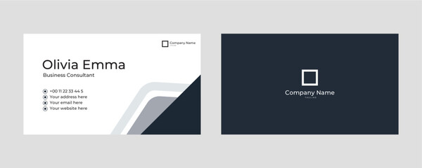 A sleek and modern business card design