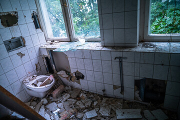 Abandoned ex industrial building in Leipzig, ex DDR, Germany.
