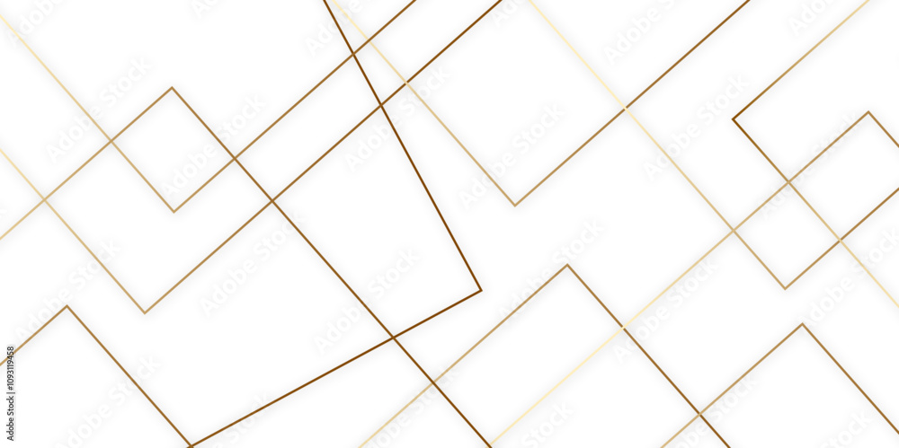 Poster modern minimal and clean white gold background with realistic line wave geometric circle shape, abst