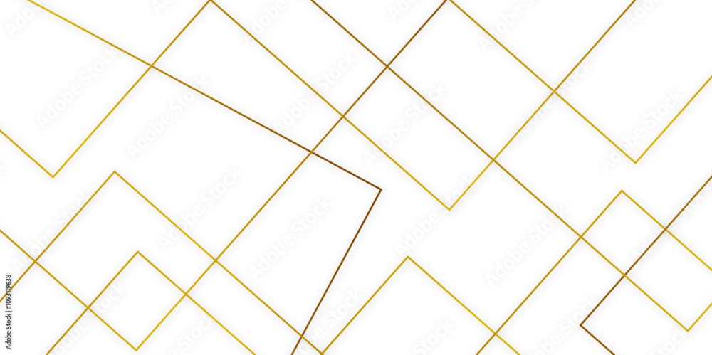 Poster modern minimal and clean white gold background with realistic line wave geometric circle shape, abst