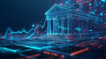 Futuristic AI Powered Bank Managing Autonomous Loan Approvals with Real Time Financial Data