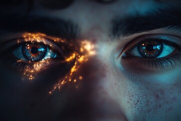 Cosmic Energy Flows Through Human Eyes