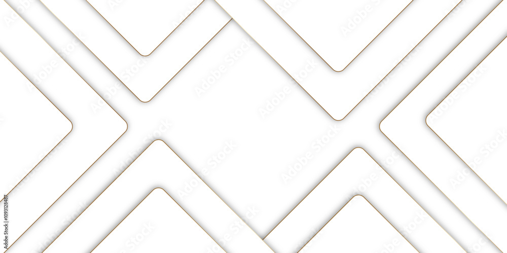 Poster white abstract geometric background with white paper sheets soars as abstract spaces with rectangles