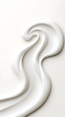 White cream swirl background