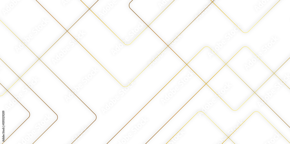 Poster modern minimal and clean white gold background with realistic line wave geometric circle shape, abst