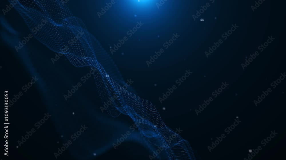 Poster cyber space innovation connections in hud universe. science tunnel technology networking background.