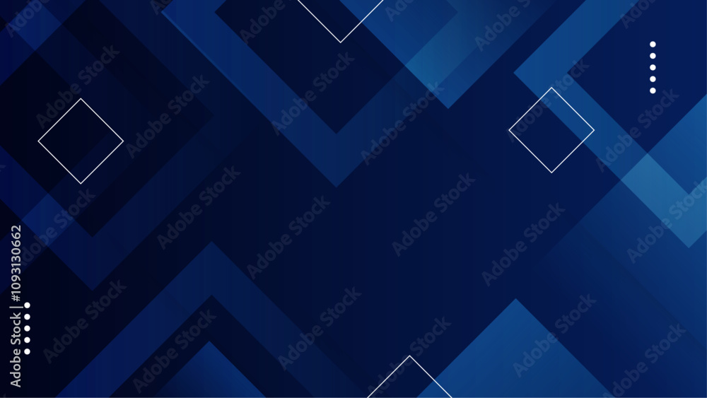 Poster blue vector gradient abstract background with shapes elements. for background, banner, pamphlet, cer