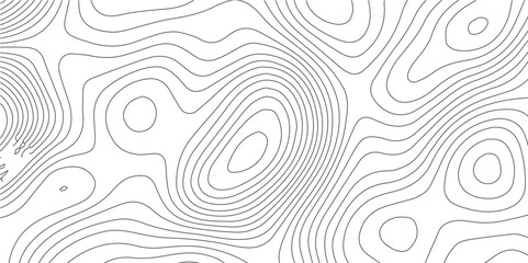 The black grey on white contours vector topography stylized height of the lines. The concept of a conditional geography scheme and the terrain path. Ultra wide. Map vector terrain Illustration.