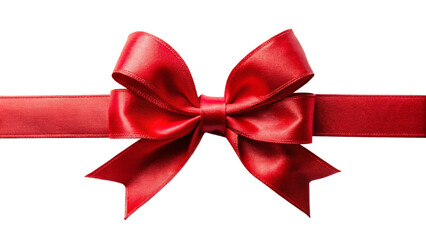 Fototapeta premium red bow isolated on white