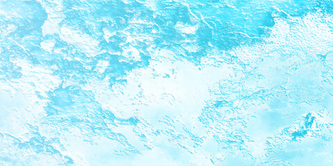 Fototapeta premium sunny sky blue light watercolor background. Aquarelle painting brush effect card paper textured canvas cloudy smoke space for text, entertaining card, template. aquamarine color graphics illustration