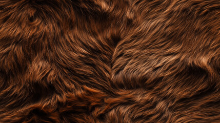 Fototapeta premium Animal fur, brown cowhide or cat fur