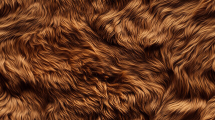 Naklejka premium Animal fur, brown cowhide or cat fur