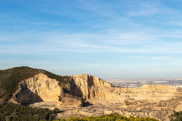 Obraz premium Boukornine Mountain Landscape in Boukornine, Tunis, Tunisia
