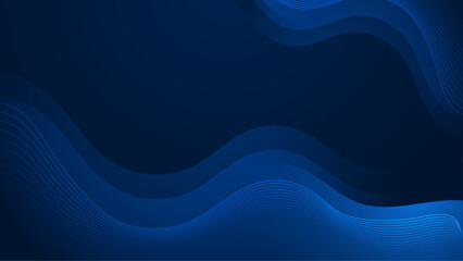 Blue Vector Illustration Minimal Geometric Shape Abstract Background. For Background, Banner, Pamphlet, Certificate and Presentation