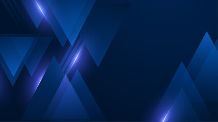 Blue Vector Abstract Background With Simple Geometric Shapes. For Background, Banner, Pamphlet, Certificate and Presentation