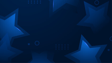 Blue Vector Abstract Geometric Shapes Background. For Background, Banner, Pamphlet, Certificate and Presentation